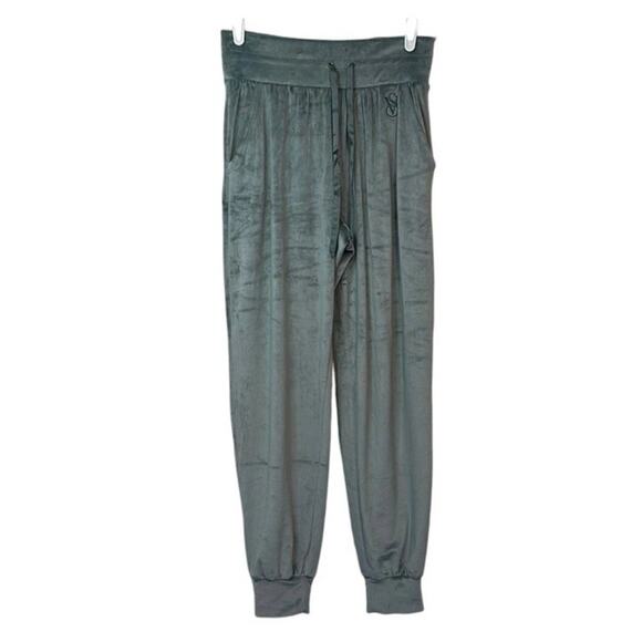 NWT Victoria’s Secret On Point Velour Jogger Track Pants Teal Green NWT US XXL - Picture 1 of 7